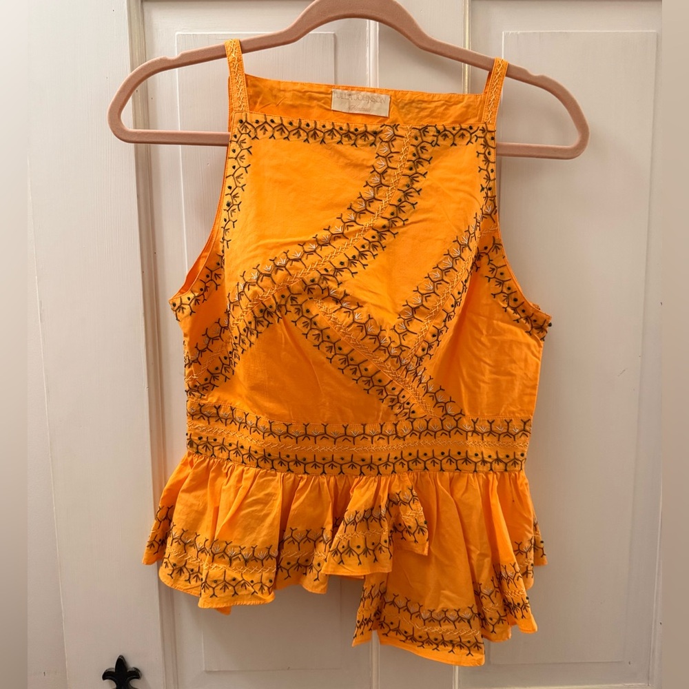 Ulla Johnson Pillar Embroidered  Top